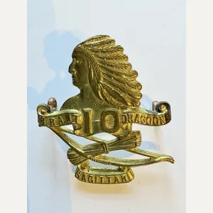 Canadian Cap Badge. 10th Brant Dragoons