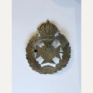 Victorian Rifle Brigade Sweetheart Badge. Silver