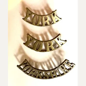 3 York & Yorkshire Shoulder Titles