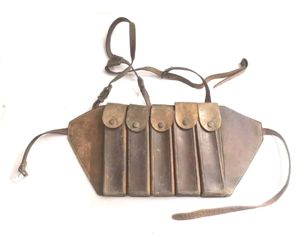 Chinese Korean War Leather Submachinegun Magazine Pouch