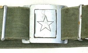 North Vietnamese Army Wide Reed Green Pistol Belt