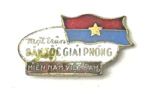 Viet Cong Party Member Pin Back Badge