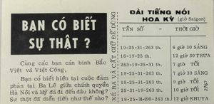 ARVN Chieu Hoi Leaflet – Do you know the truth?