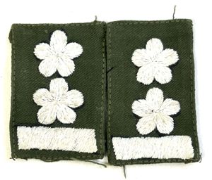 ARVN Lt. Colonel Sew On Rank White on OD – …