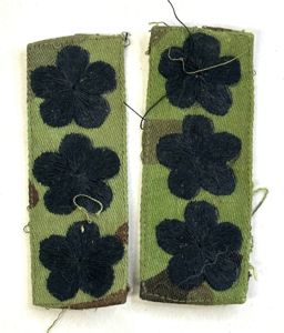 ARVN Ranger Captain Sew On Rank Pair