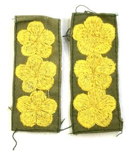 ARVN Captain Sew On Rank Full Color Pair