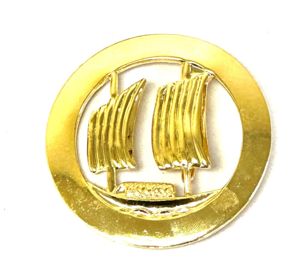 ARVN Navy Riverine Junk Force Beret Badge