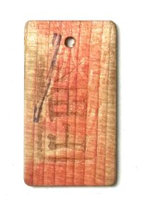 WW2 Japanese Bhuddist Wooden Talisman Mount Narita