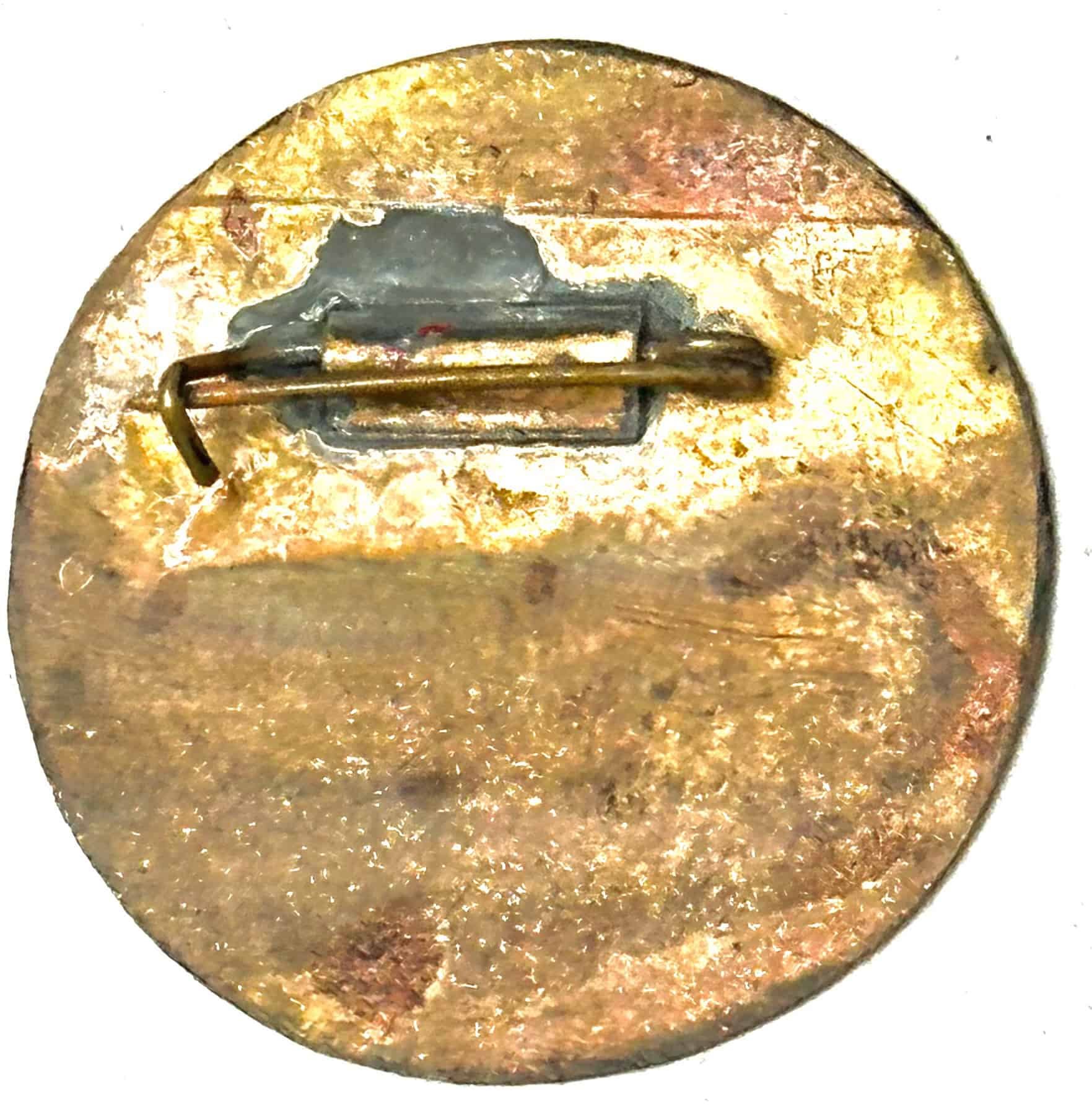 Viet Minh Guerilla Army Brass Bamboo Helmet Badge — image 2