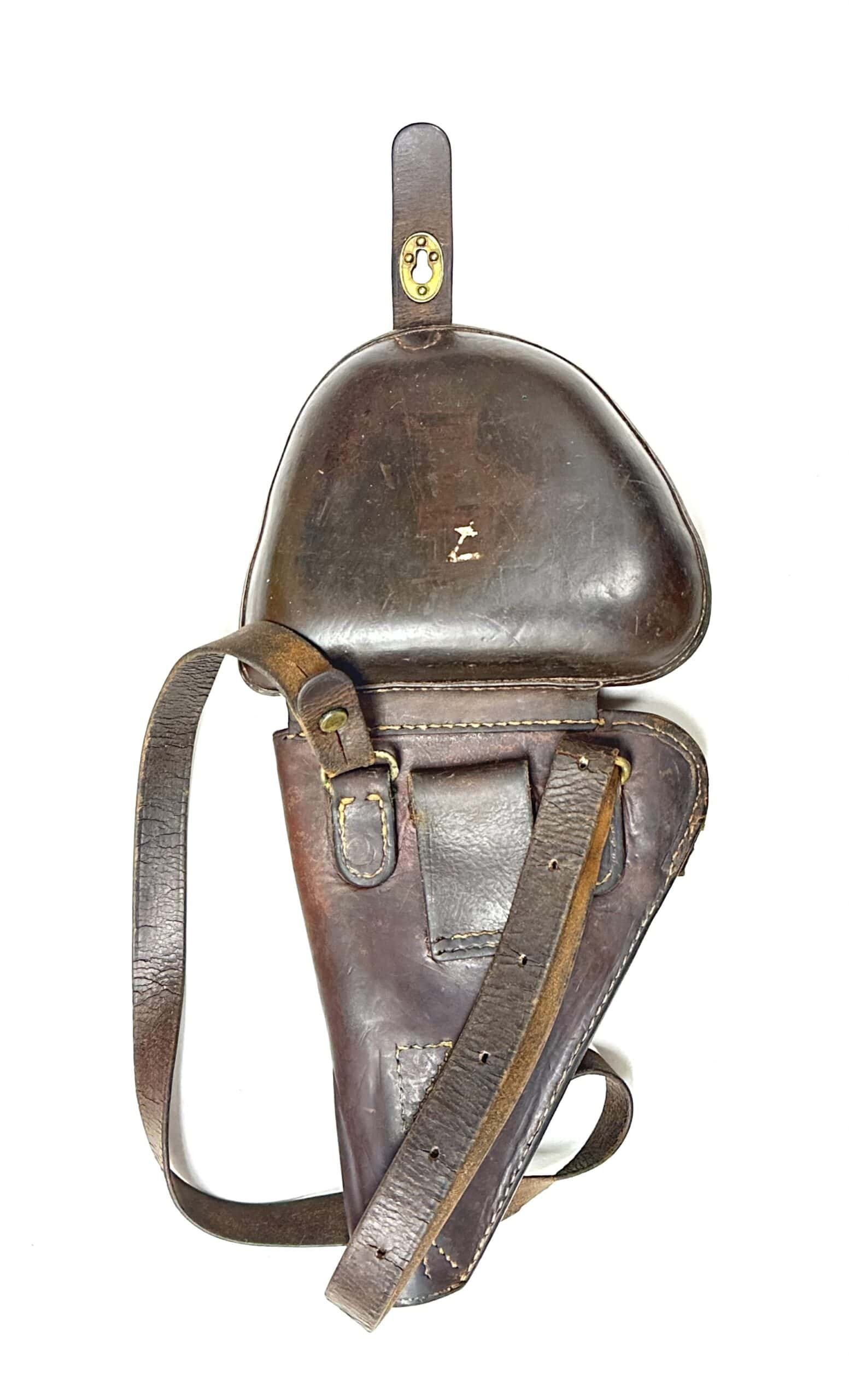 Japanese Navy Marked Papa Nambu Holster with Shoulder Strap Very Rare — image 13