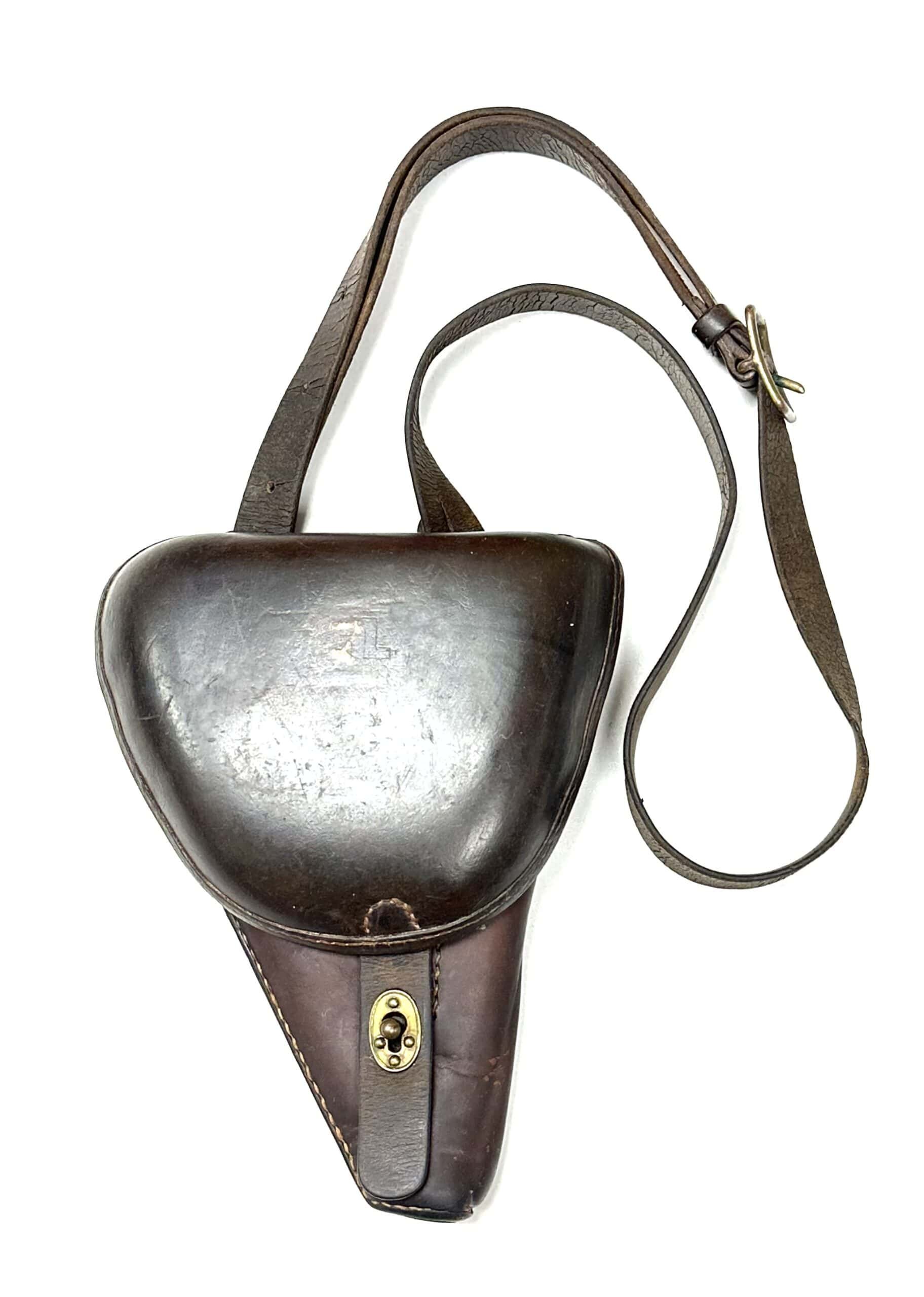 Japanese Navy Marked Papa Nambu Holster with Shoulder Strap Very Rare — image 2