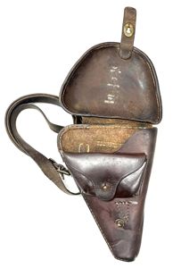 Japanese Navy Marked Papa Nambu Holster with Shoulder Strap Very …