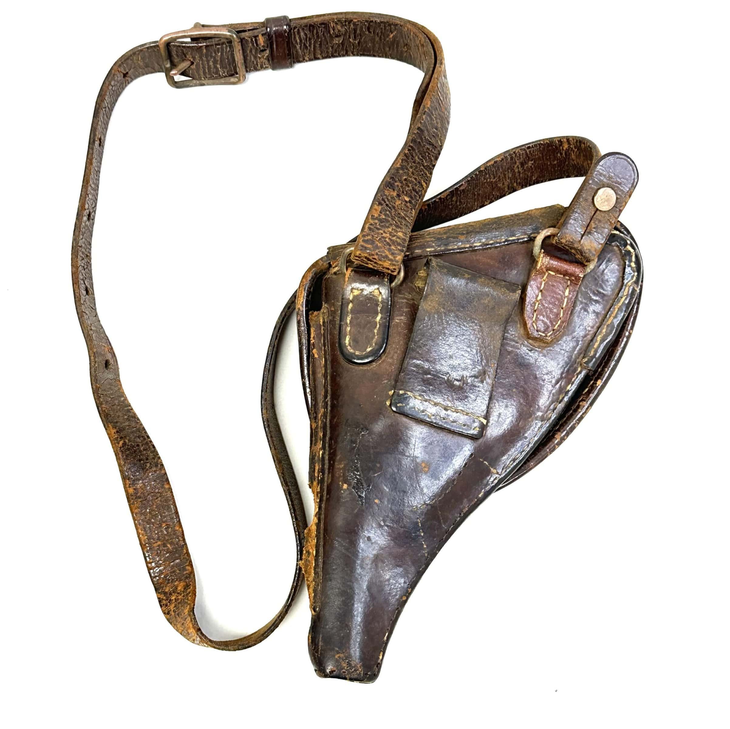 WW2 Japanese Type 26 Revolver Tank Crew Holster with Shoulder Strap — image 2