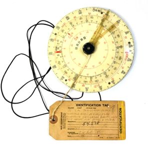 WW2 Japanese Pilot's Dead Reckoning Calculator with Neck Cord & …