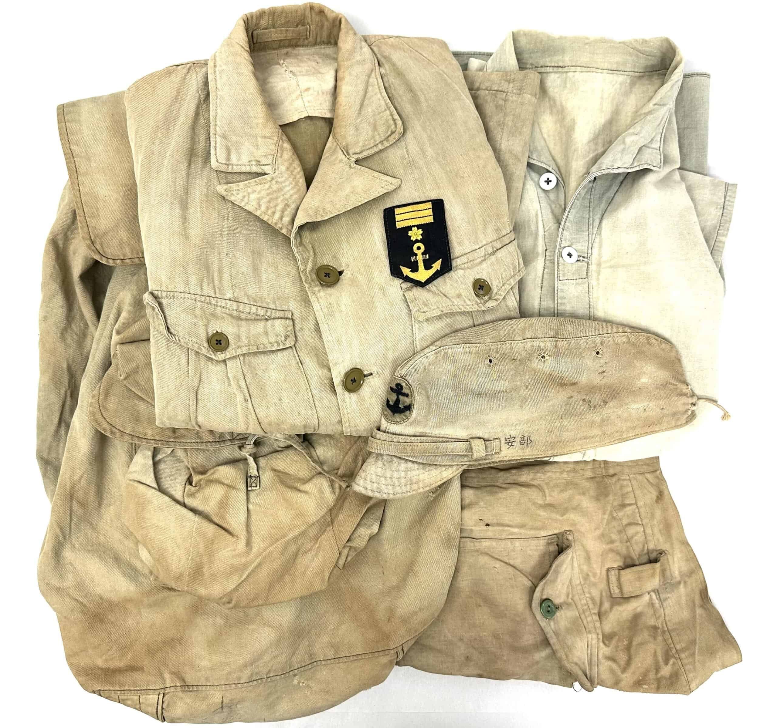 WW2 Japanese Complete Naval Landing Uniform Set c. 1944 to 1945 — image 17