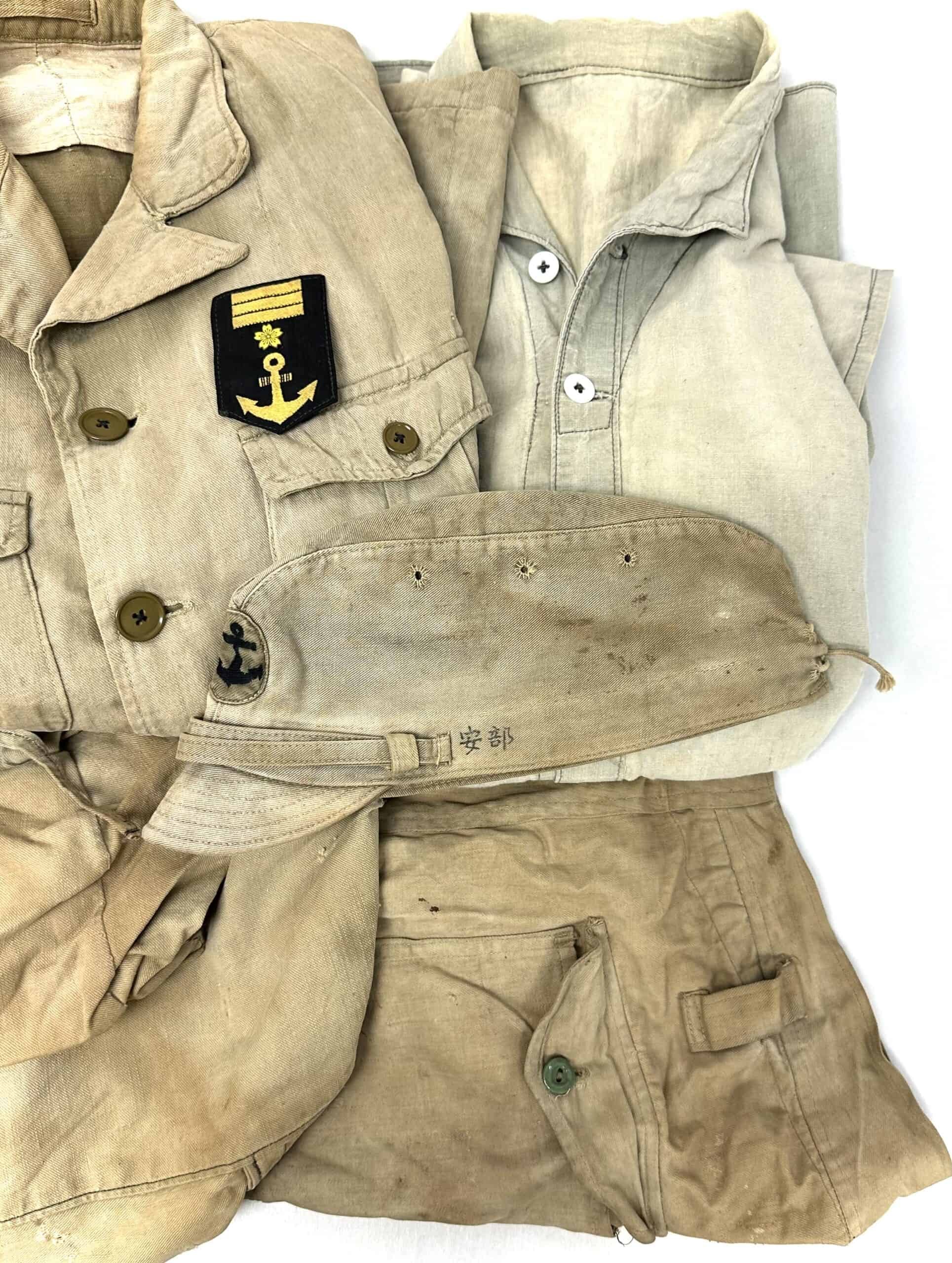 WW2 Japanese Complete Naval Landing Uniform Set c. 1944 to 1945 — image 19