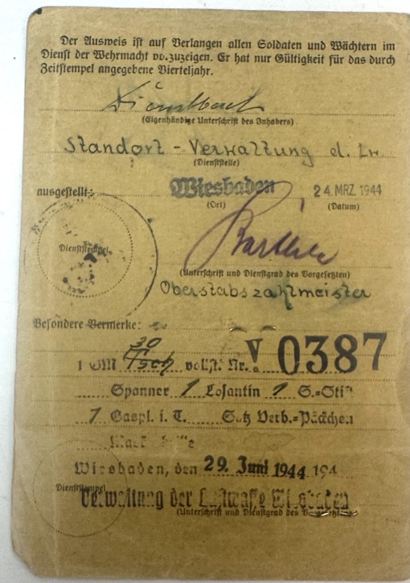 WW2 German Lot of 30 Documents to one man who Invaded both France & Russia — image 11