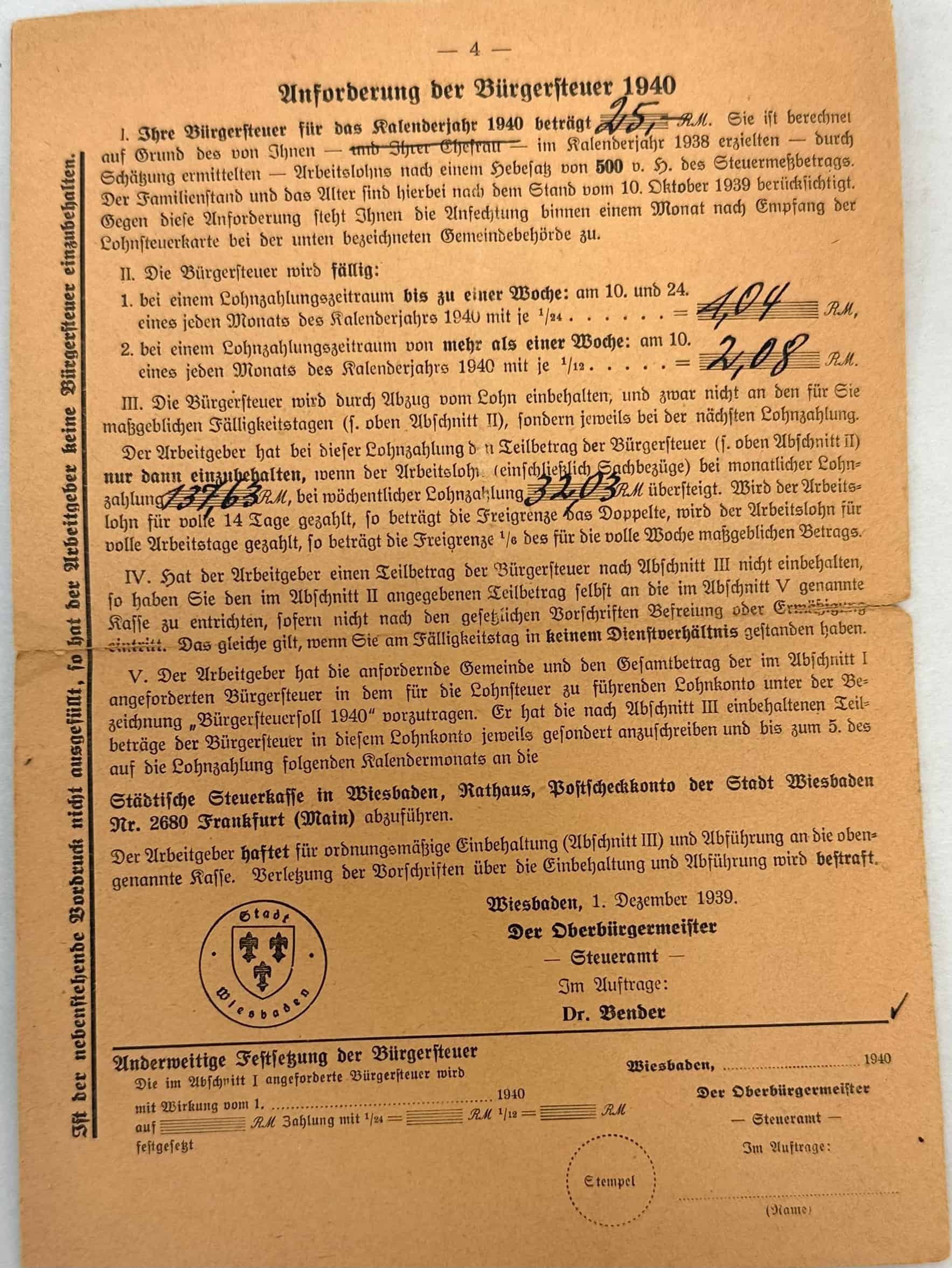 WW2 German Lot of 30 Documents to one man who Invaded both France & Russia — image 20