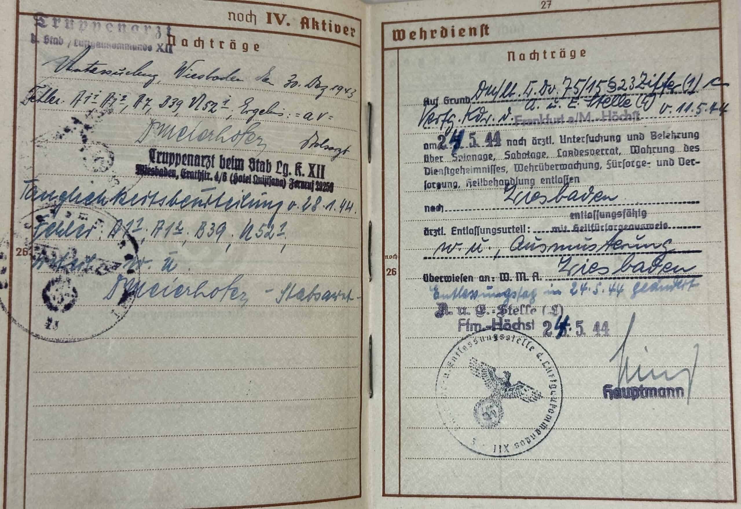 WW2 German Lot of 30 Documents to one man who Invaded both France & Russia — image 33