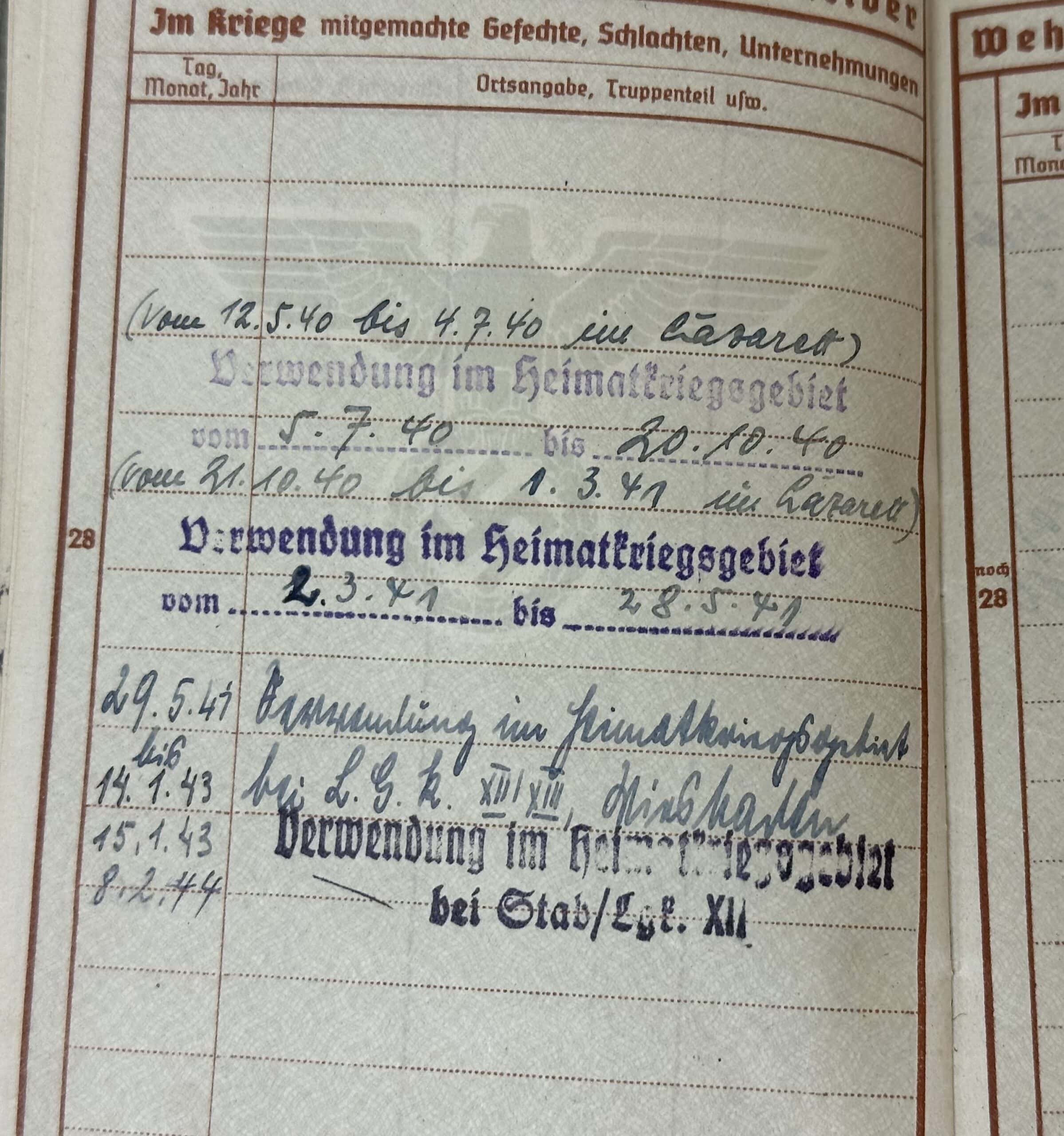 WW2 German Lot of 30 Documents to one man who Invaded both France & Russia — image 34