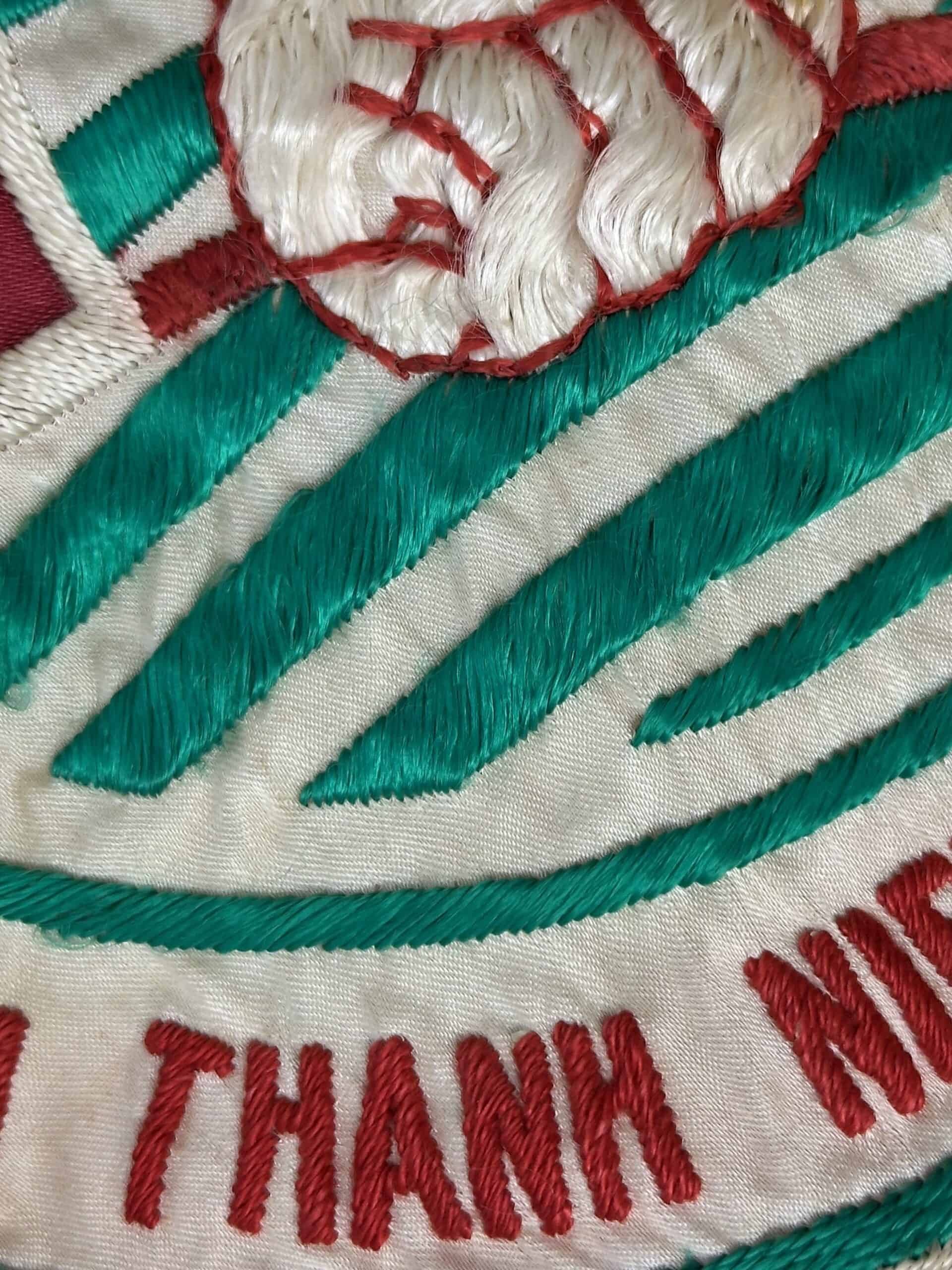 North Vietnamese Army Banner Hand Embroidered — image 2