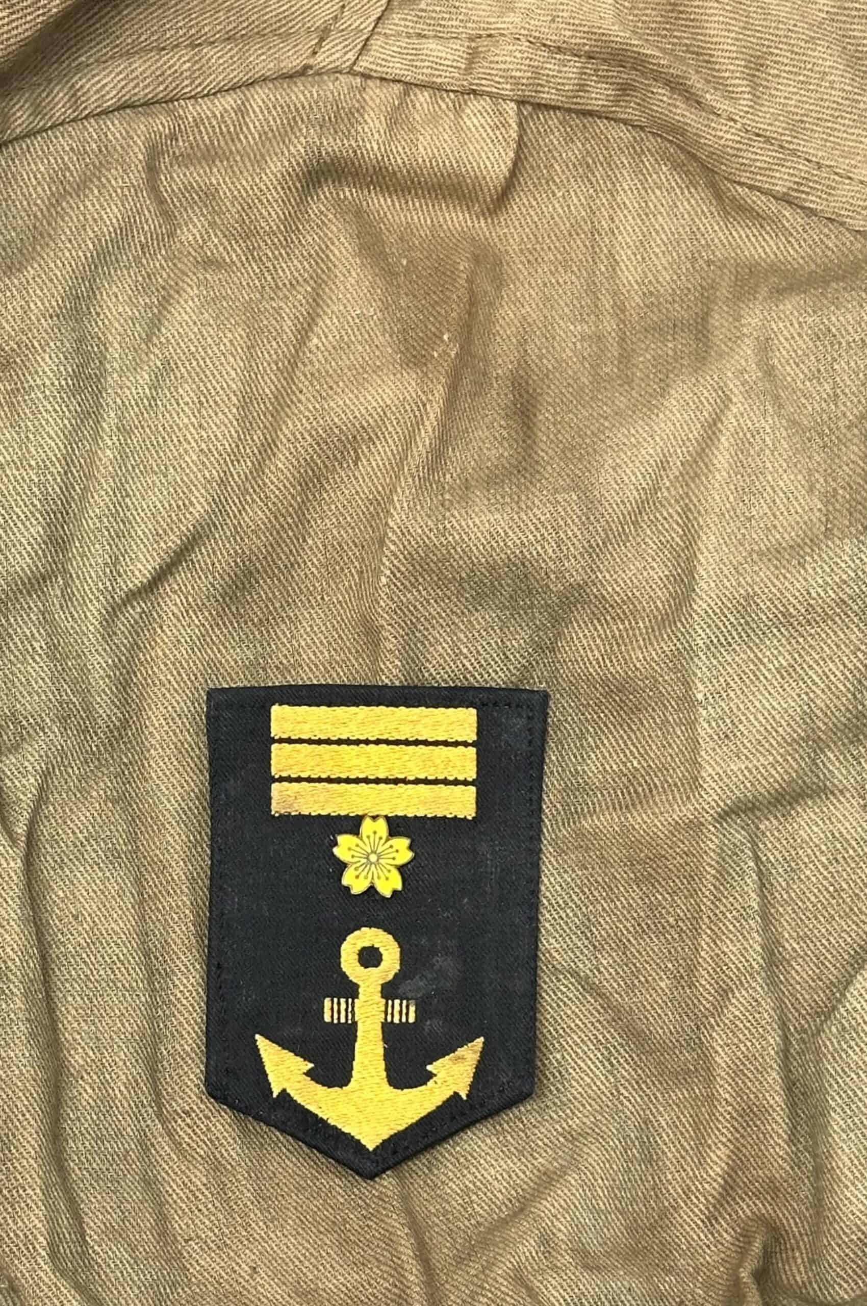 WW2 Japanese Navy Landing Force Tunic with Name – Gun 12 Patch — image 10