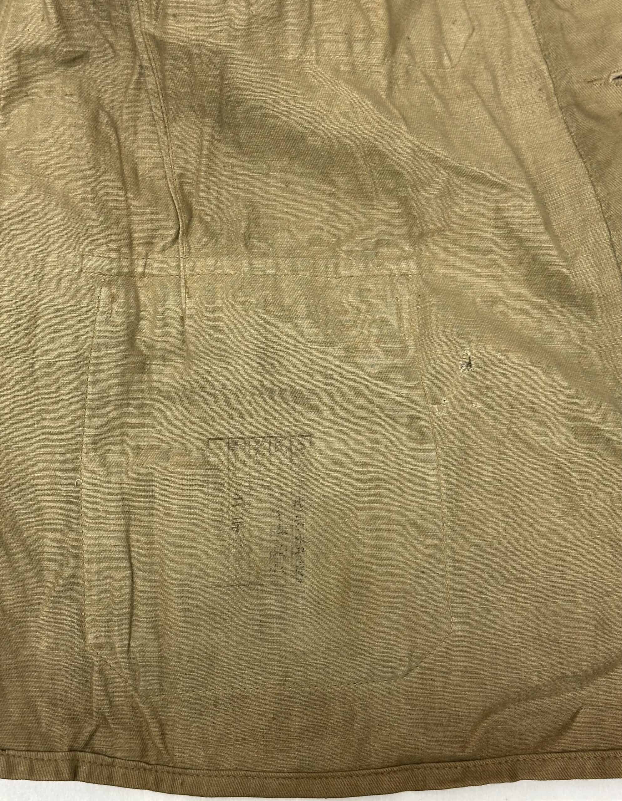 WW2 Japanese Navy Landing Force Tunic with Name – Gun 12 Patch — image 7