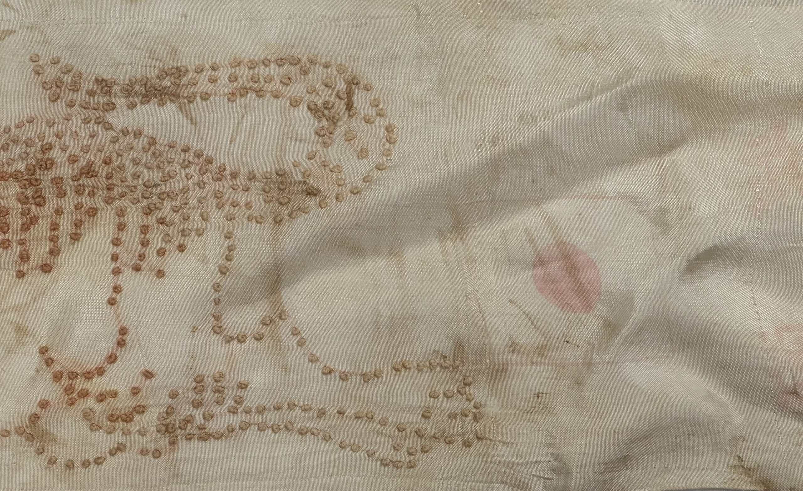 WW2 Japanese Silk Senninbari Tiger Thousand Stitch Belt — image 4