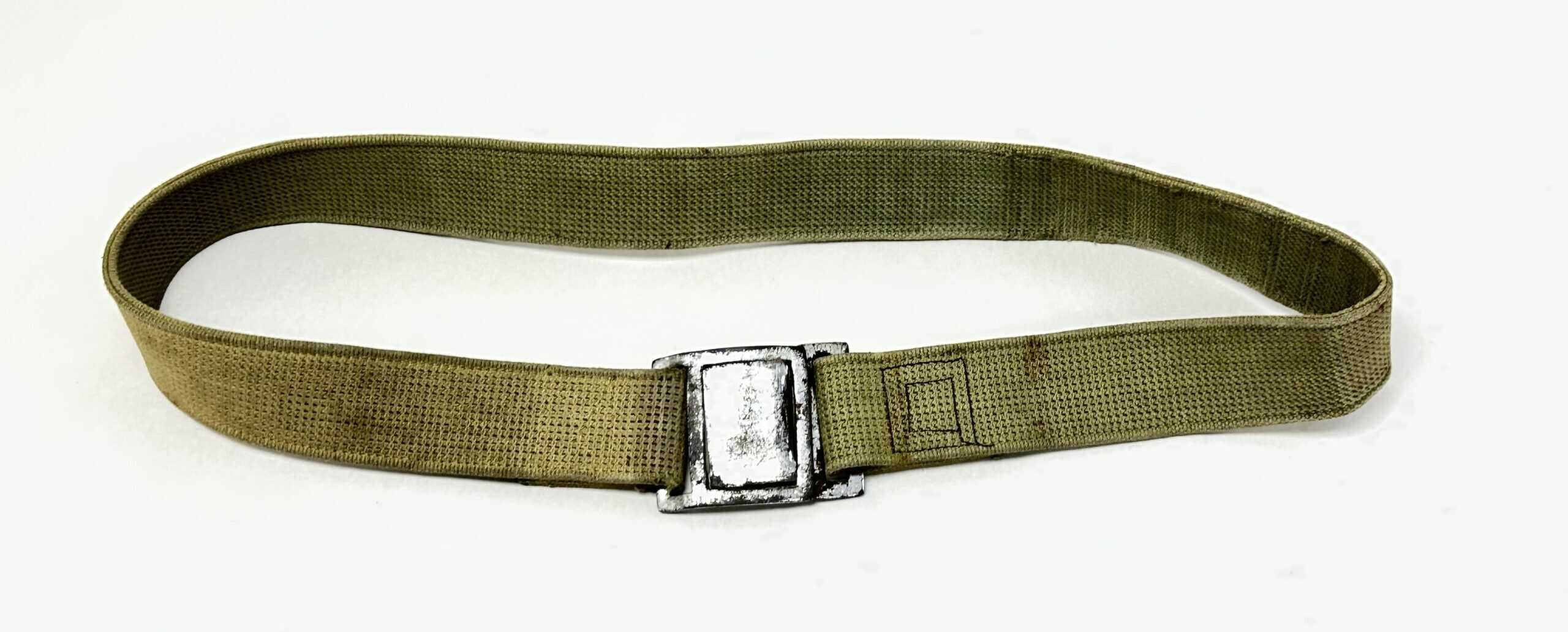 Chinese People's Volunteer CPV Korean War Web Belt with Interlocking Buckle — image 2