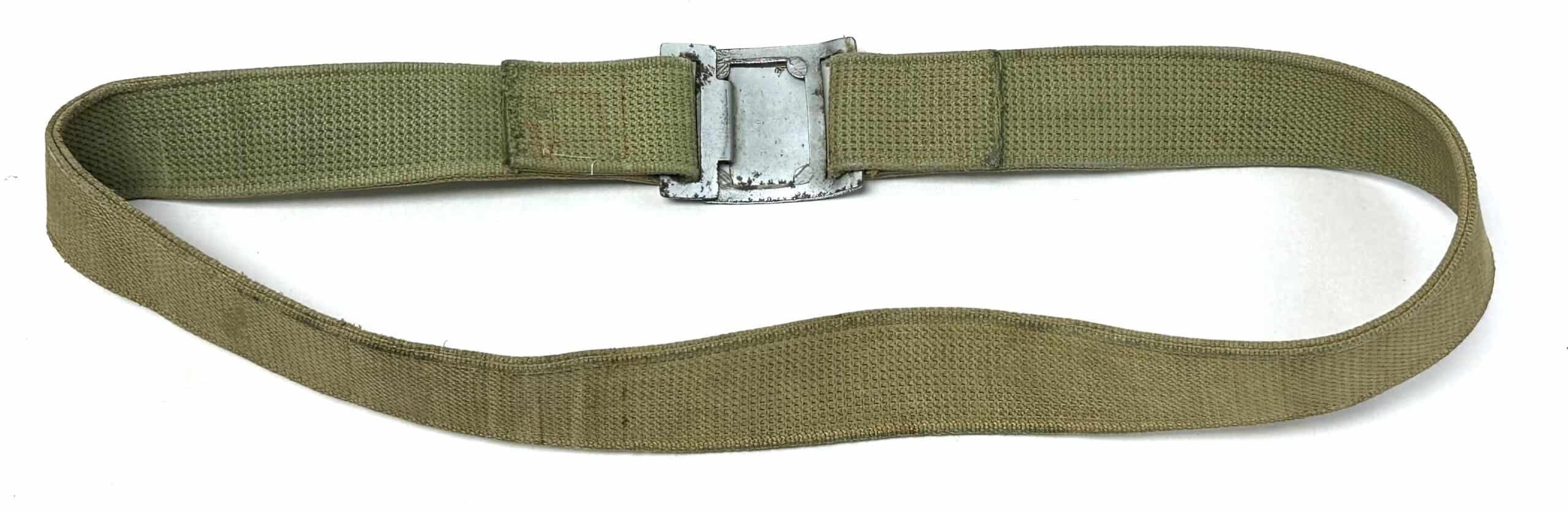 Chinese People's Volunteer CPV Korean War Web Belt with Interlocking Buckle — image 3