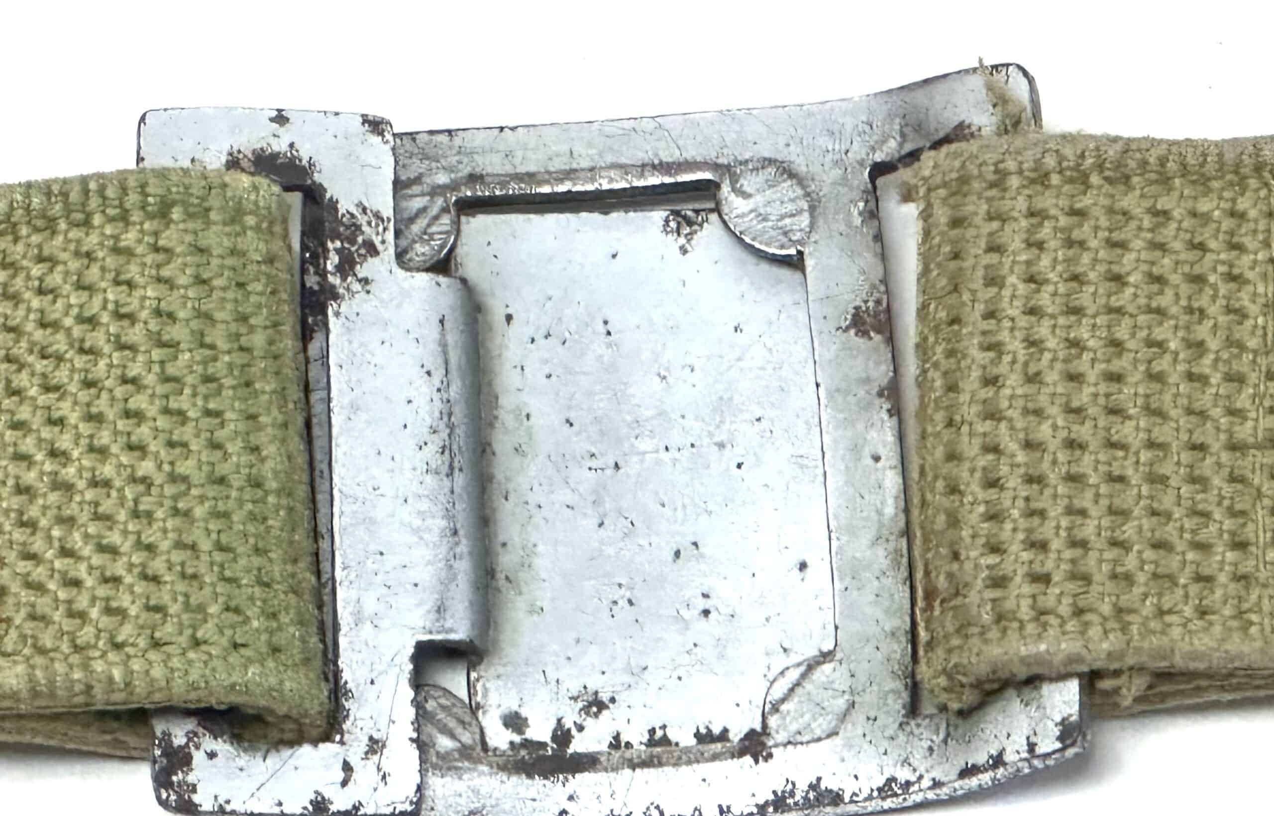 Chinese People's Volunteer CPV Korean War Web Belt with Interlocking Buckle — image 4