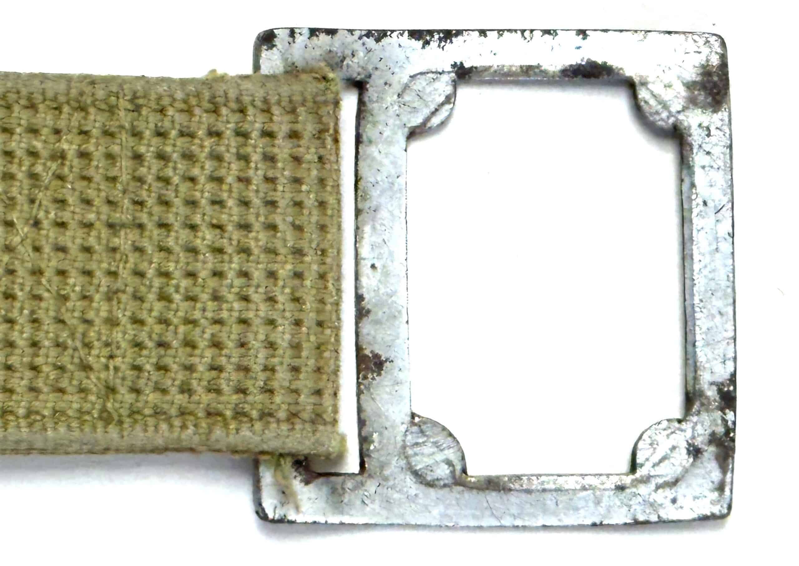 Chinese People's Volunteer CPV Korean War Web Belt with Interlocking Buckle — image 6
