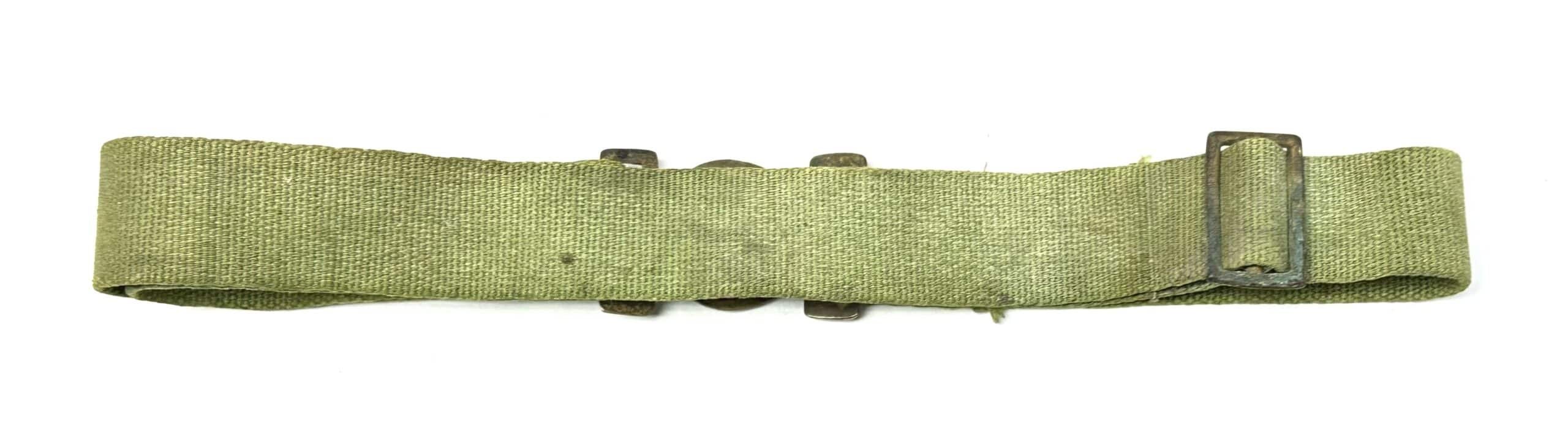 Chinese People's Volunteer CPV Korean War Officer Web Belt with Round Star Buckle — image 5