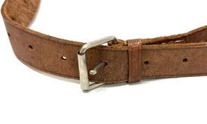 North Korean Enlisted Man's leather belt from the Korean War