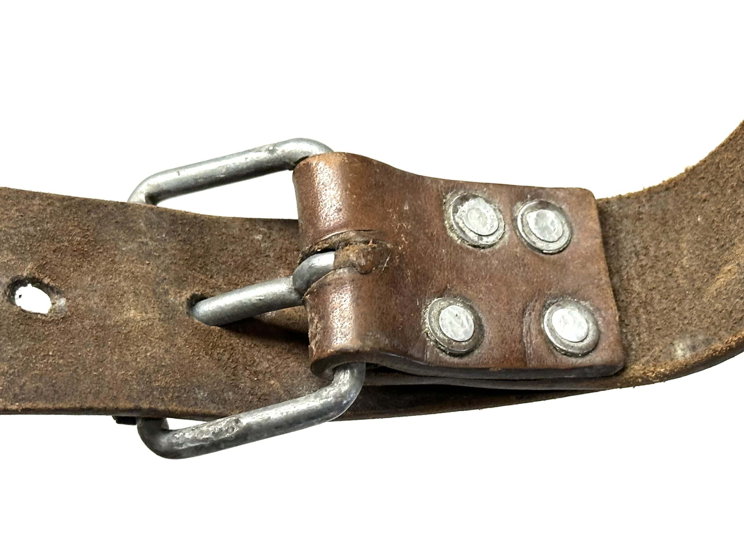 North Korean Enlisted Man's leather belt from the Korean War — image 4