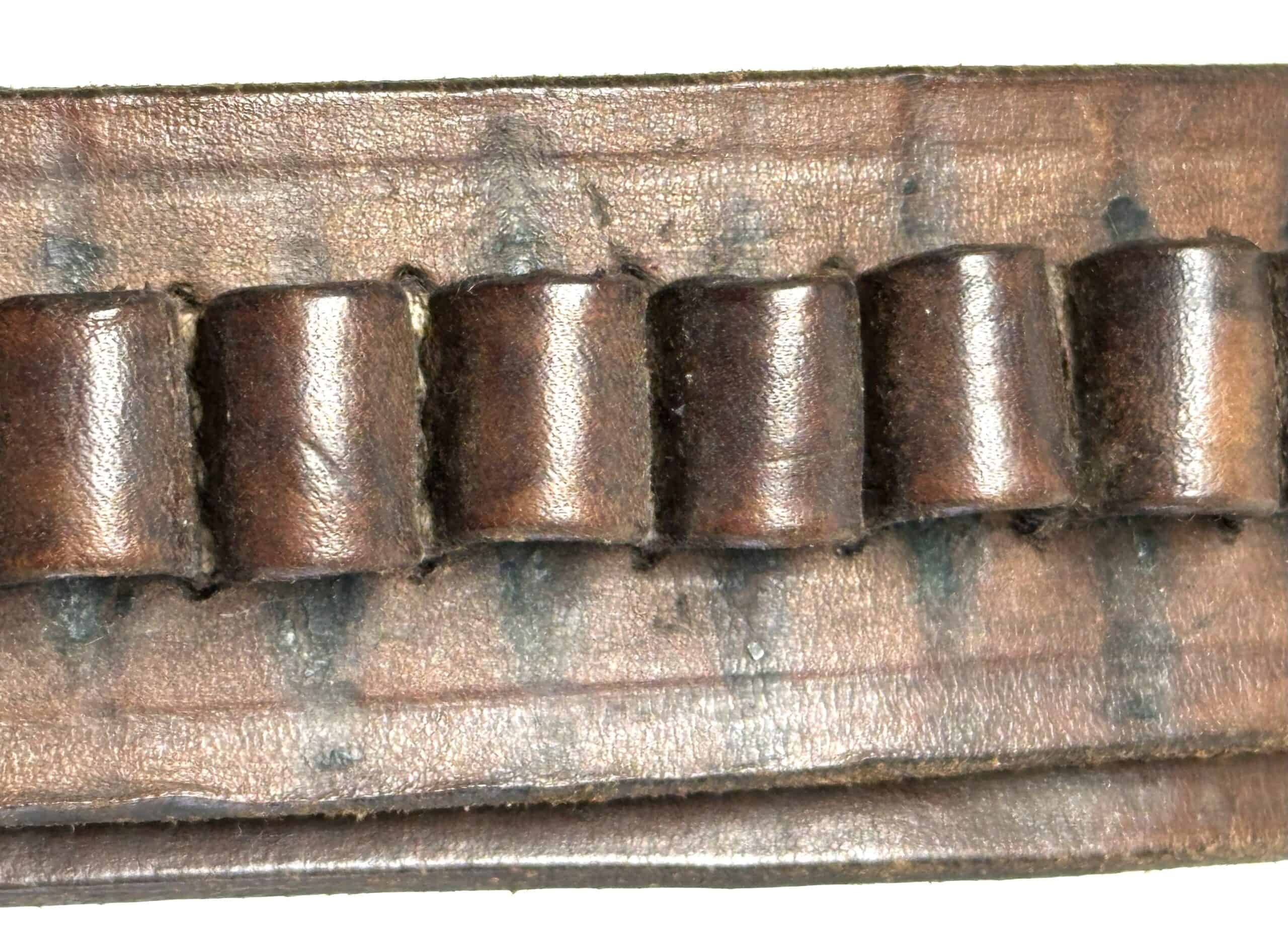 Chinese People's Volunteer CPV Korean War Officer's Leather Cartridge Belt — image 4