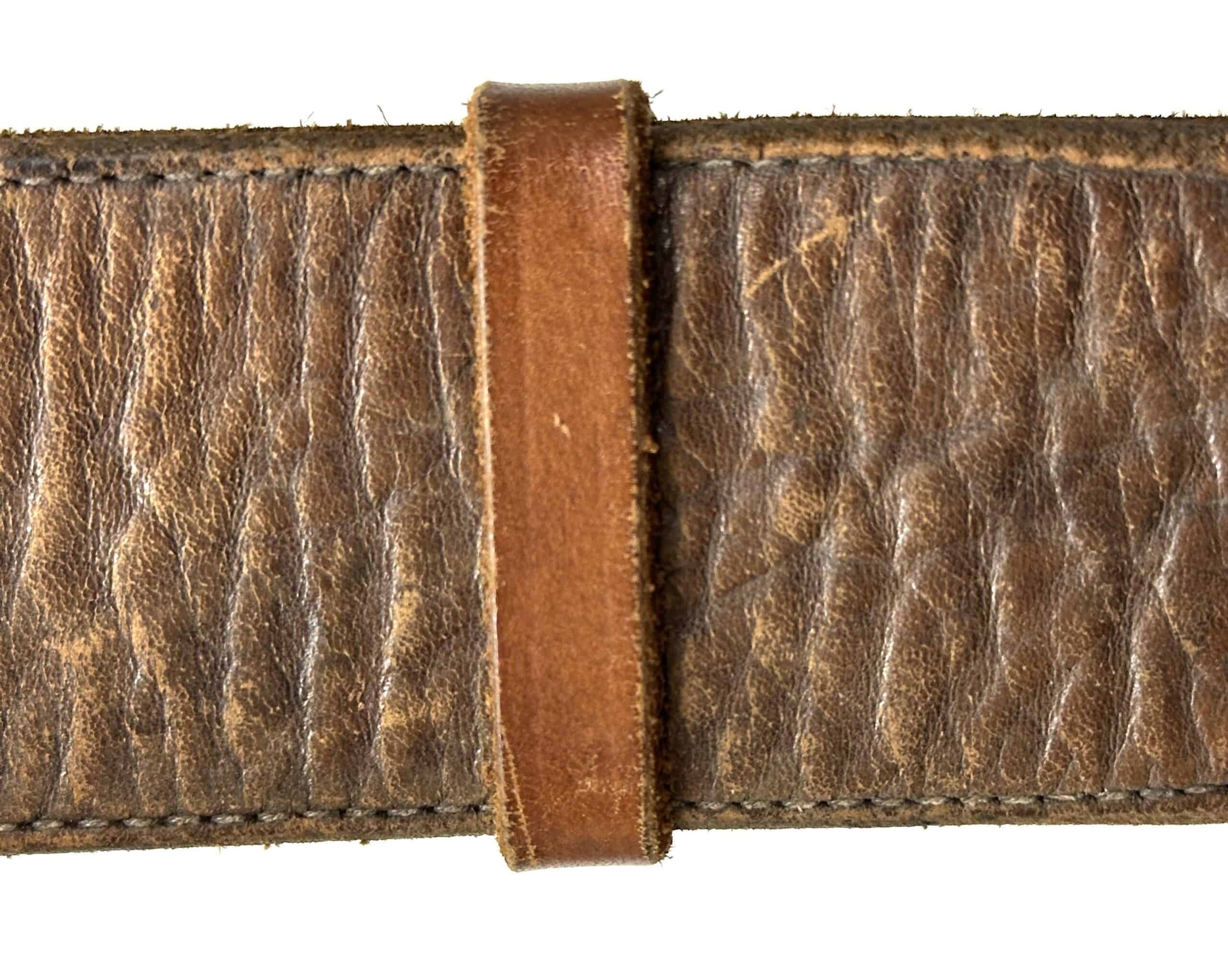 Chinese People's Volunteer CPV Korean War Officer's Wide Leather Belt — image 4