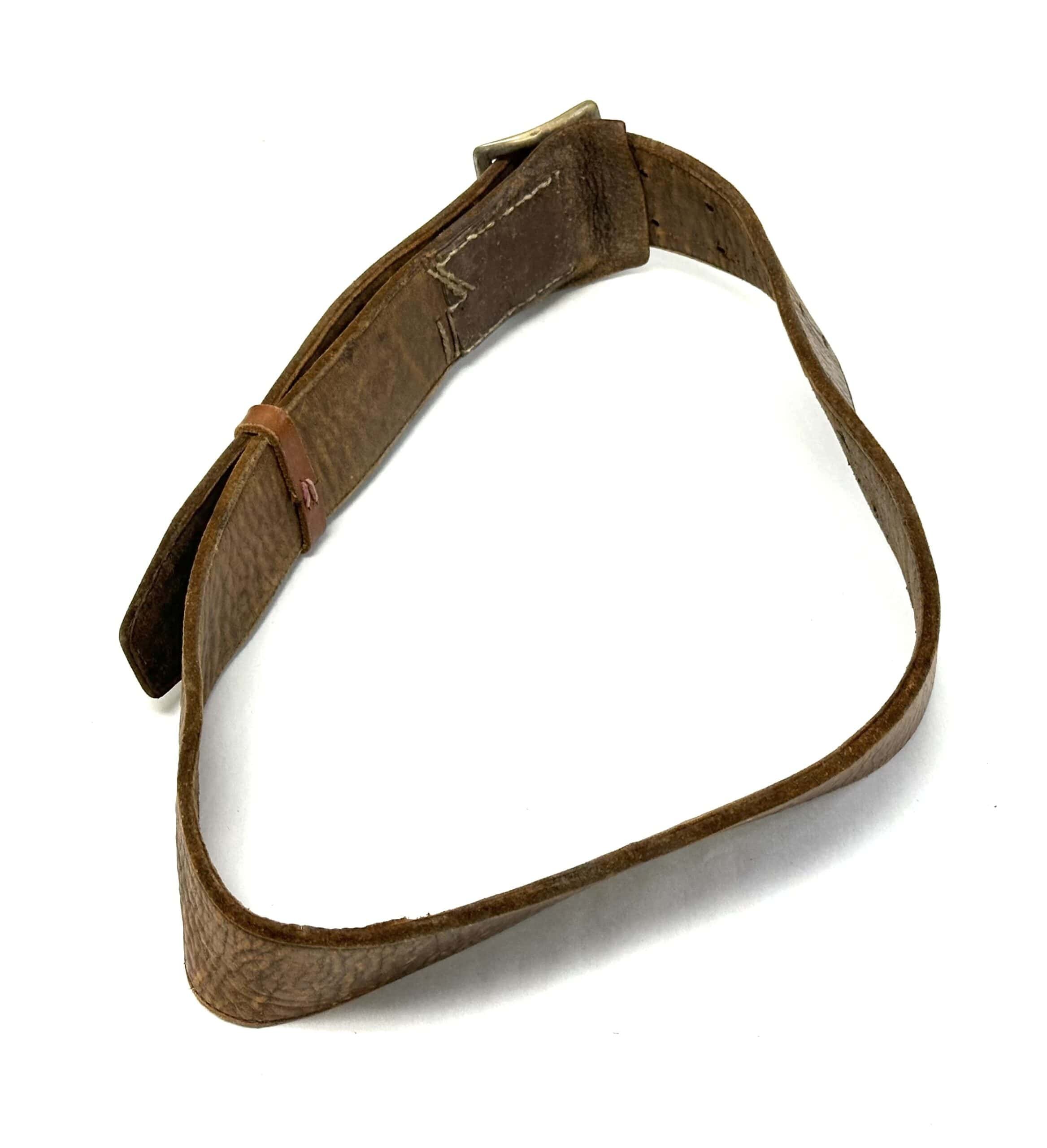 Chinese People's Volunteer CPV Korean War Officer's Wide Leather Belt — image 5