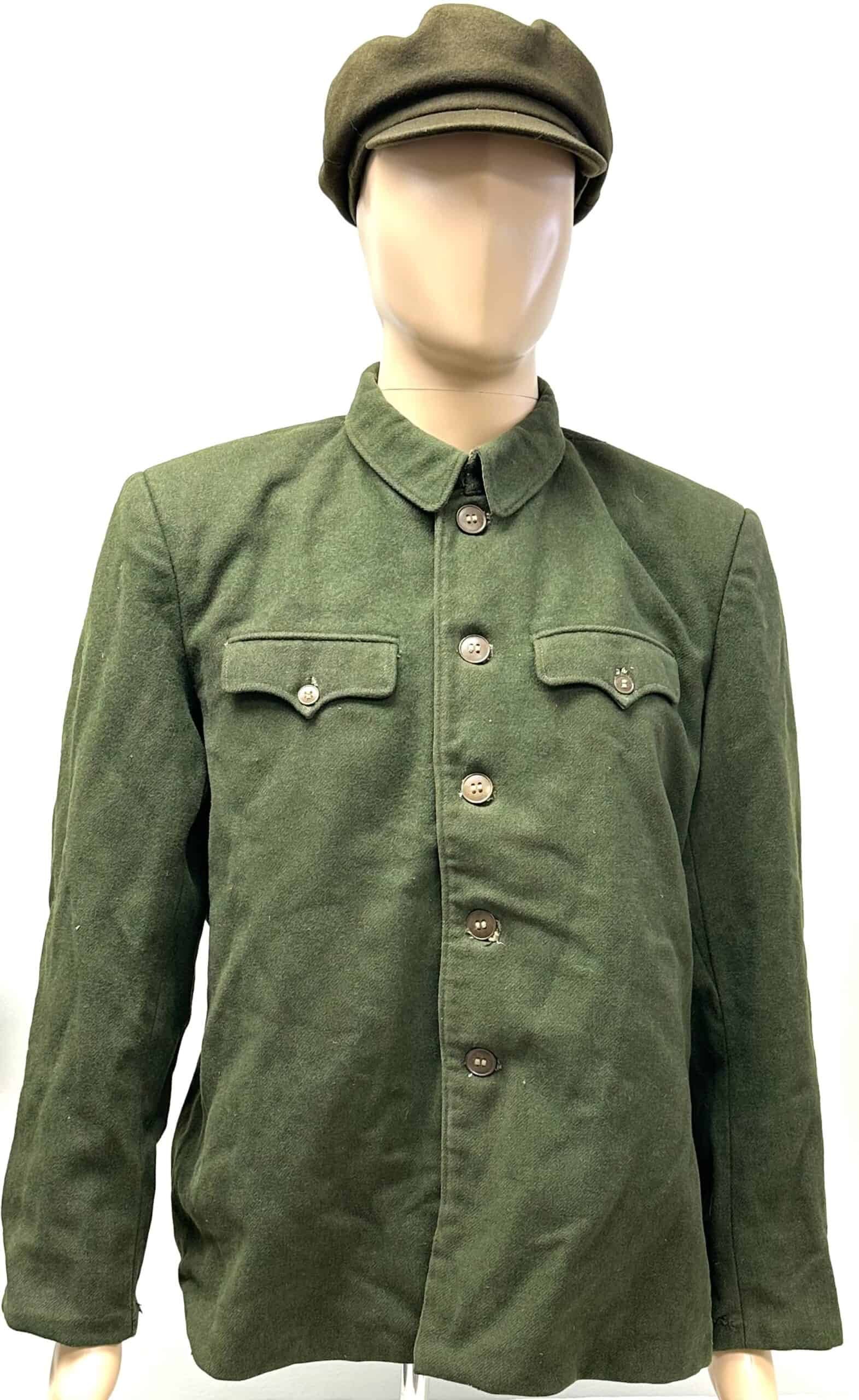 Chinese Peoples Volunteer CPV Officer's Tunic & Hat Korean War — image 2