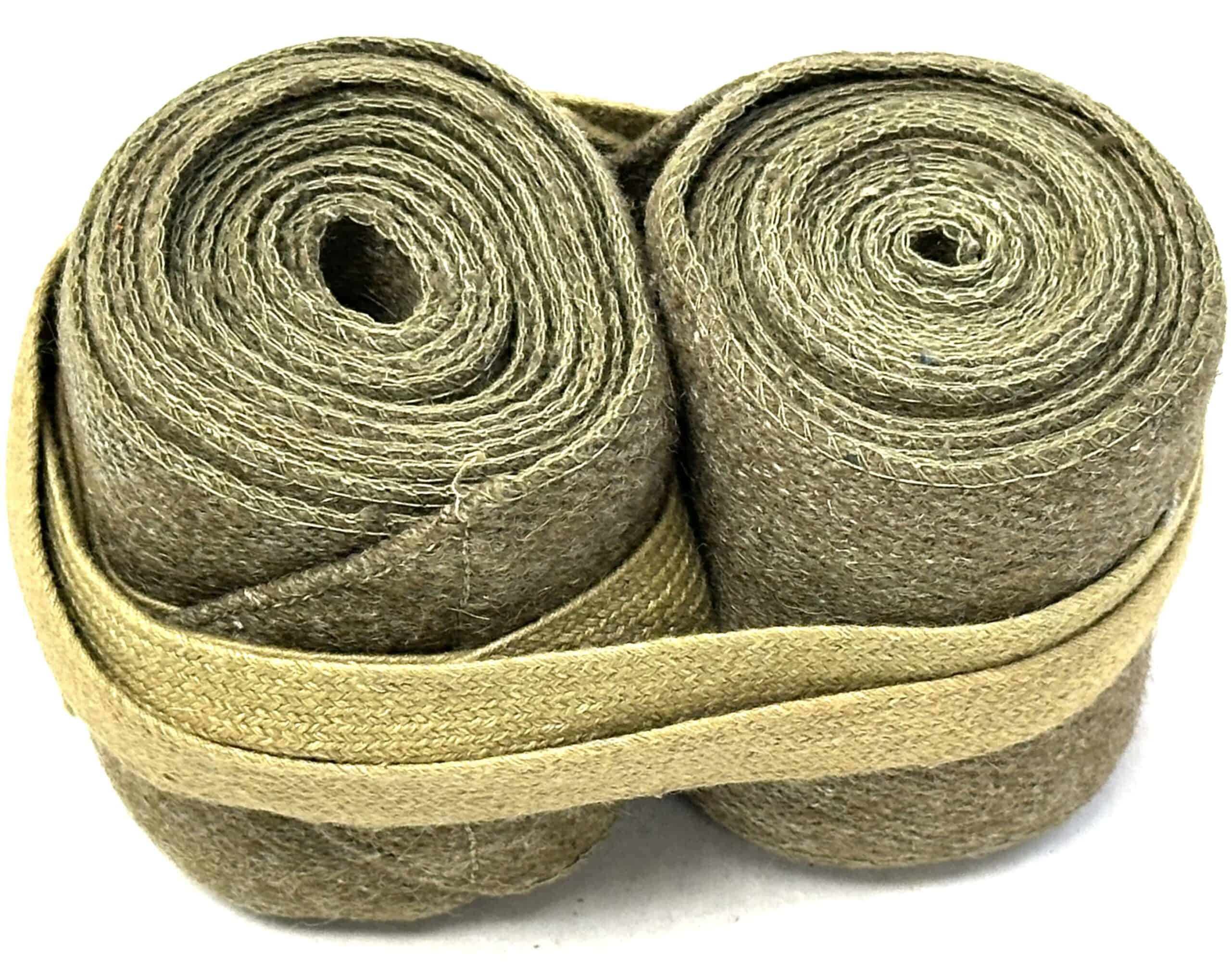 WW2 Japanese Army Leggings made with Helmet Chinstrap Webbing — image 3