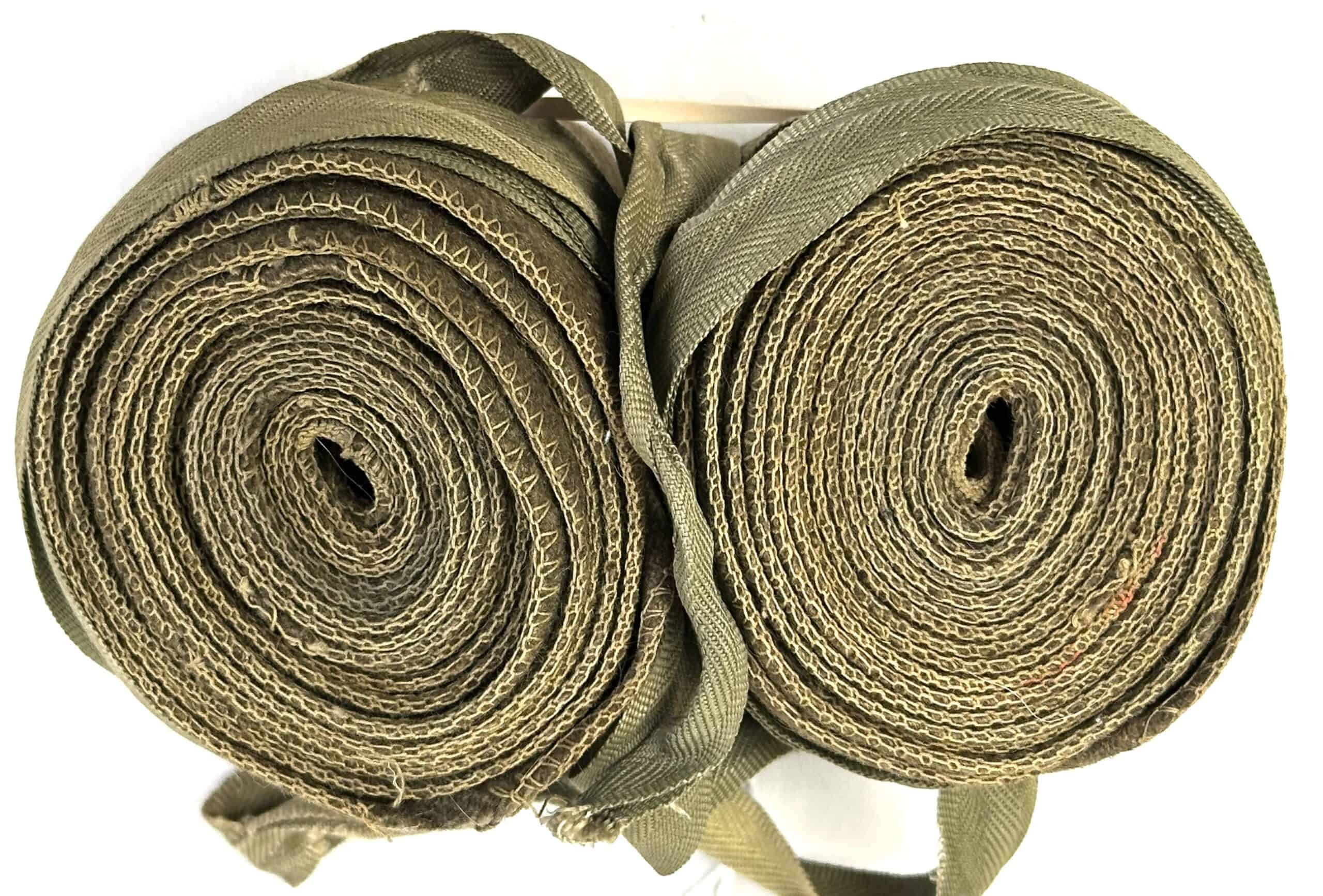 WW2 Japanese Army Leggings made with Helmet Chinstrap Webbing — image 4