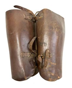 WW2 Japanese Army Doctor Named Leather Leggings