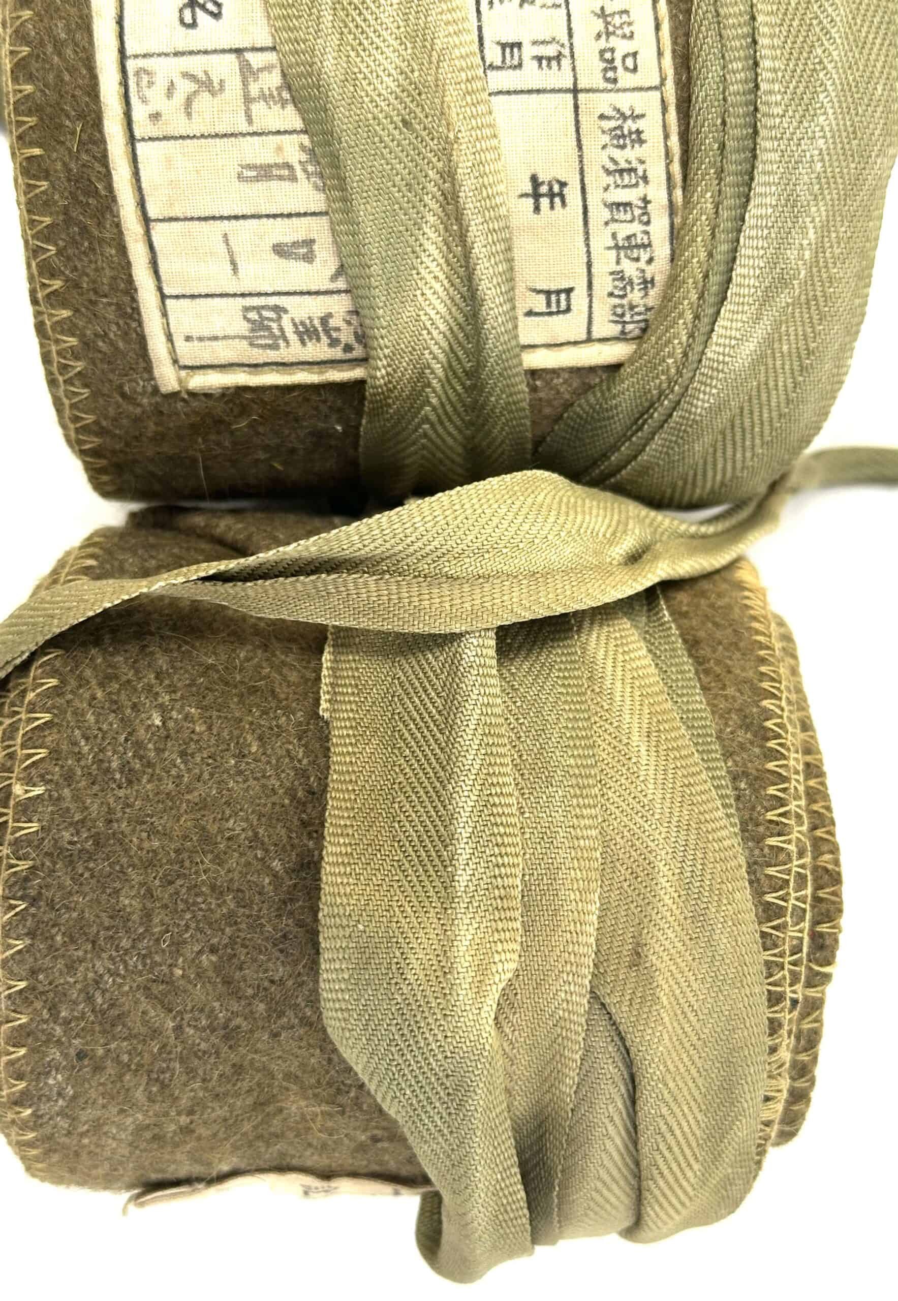 WW2 Japanese Naval Landing Force Wrap Up Leggings with White Yokosuka Label — image 2