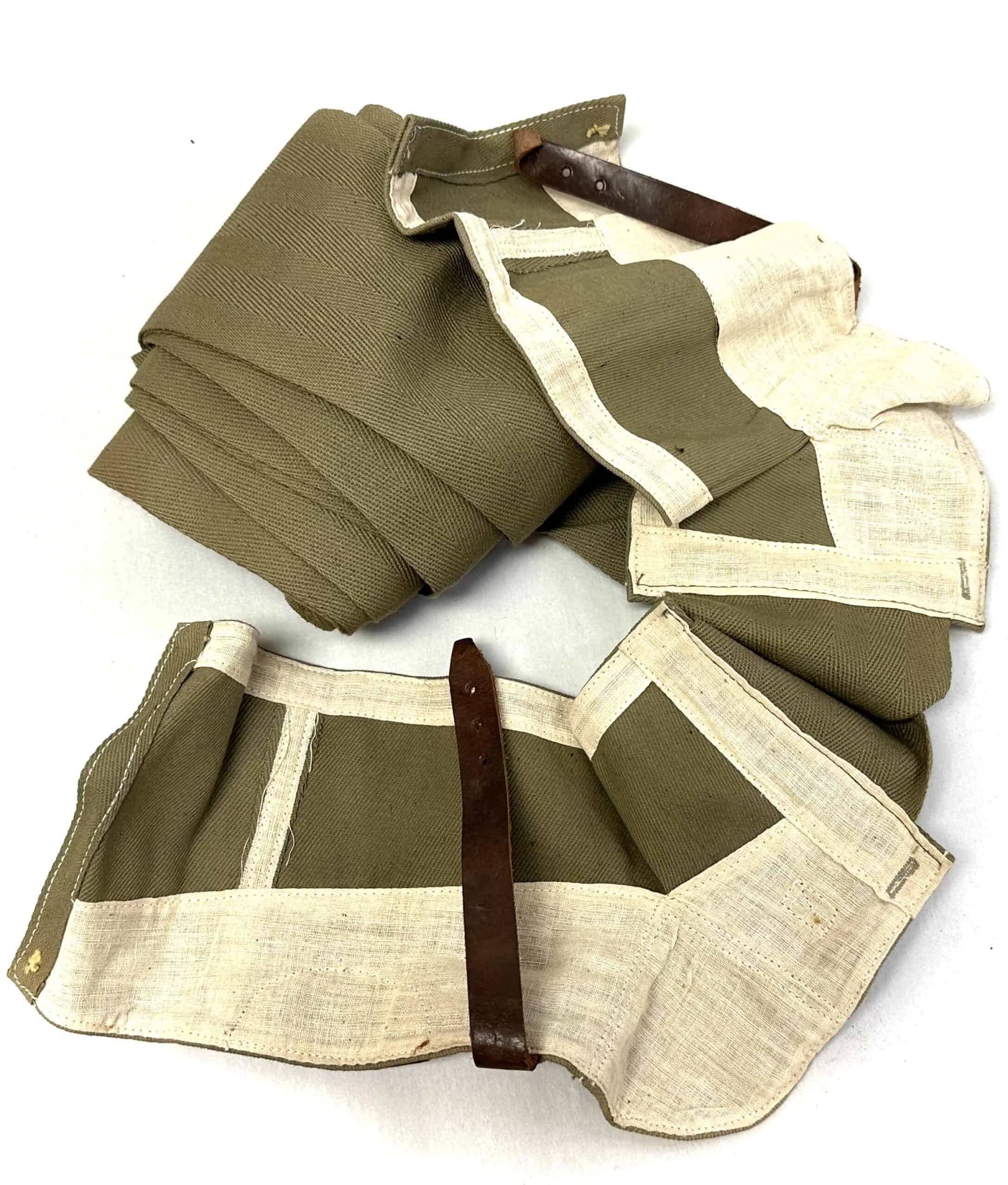 WW2 Japanese Naval Landing Force Leggings with Integral Spats — image 2