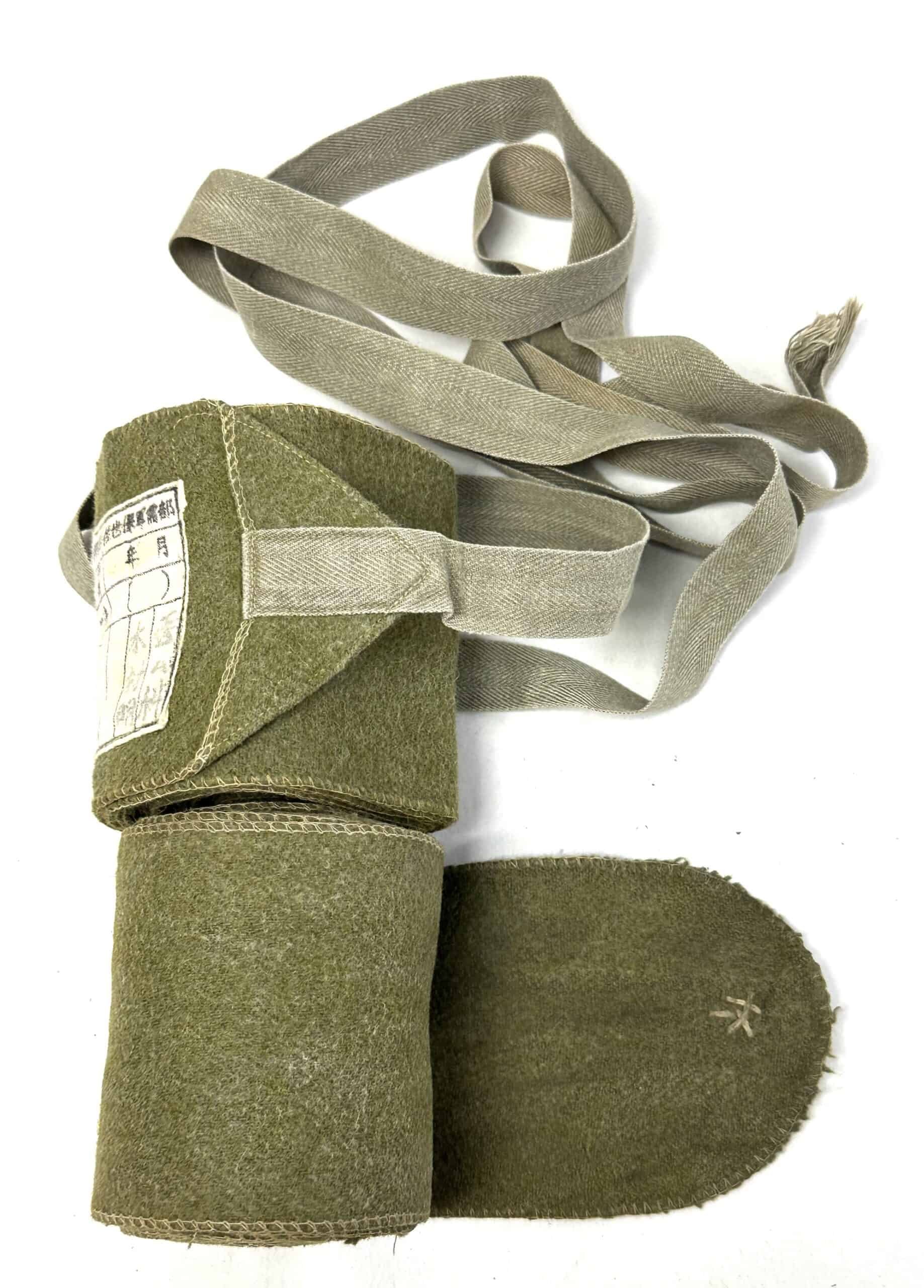 WW2 Japanese Naval Landing Force Wrap Up Leggings Yokosuka 1937 named to Kimura — image 2