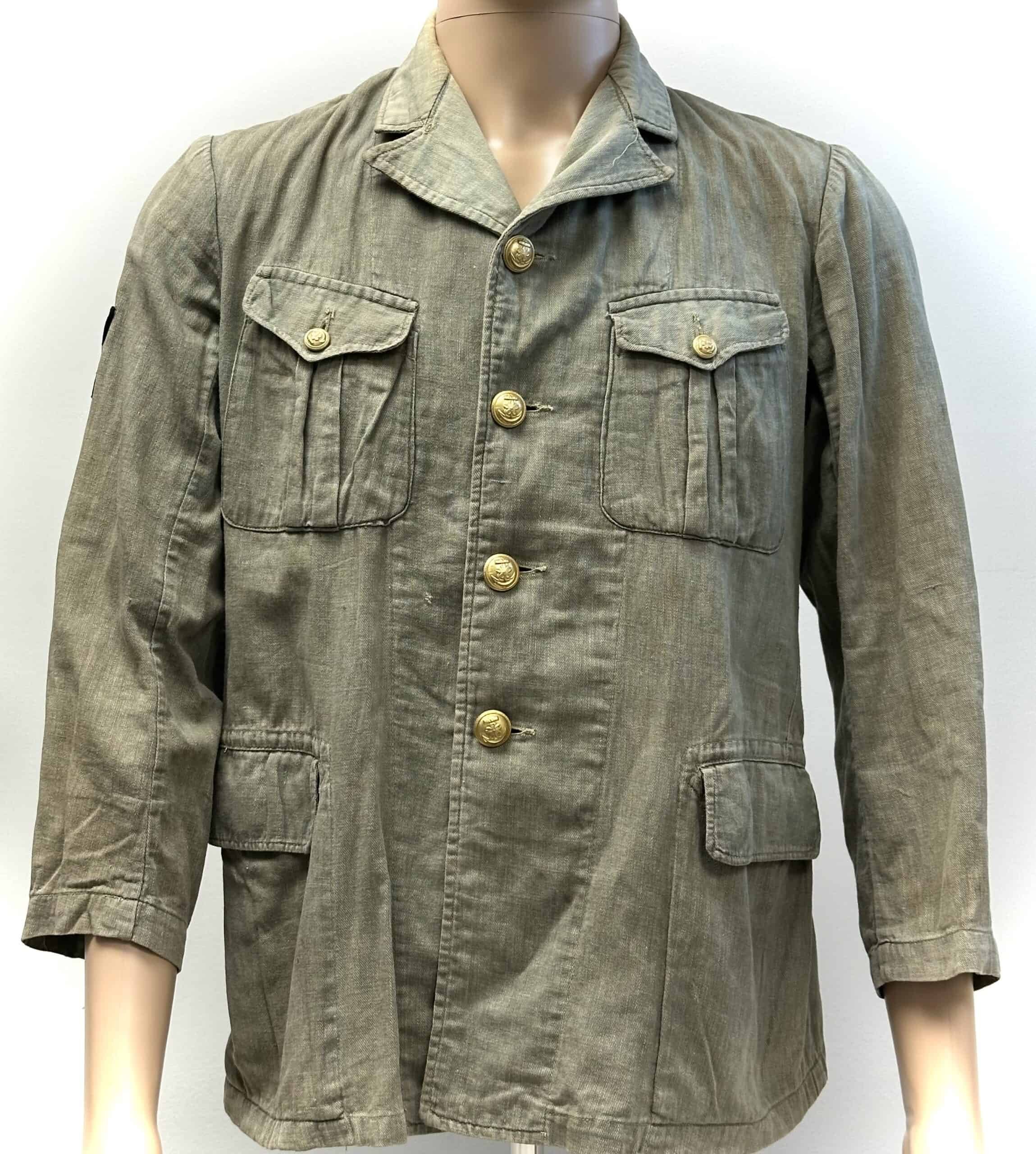 WW2 Japanese Naval Landing or Defense Force Tunic 1944 Seaman 3rd Class — image 2