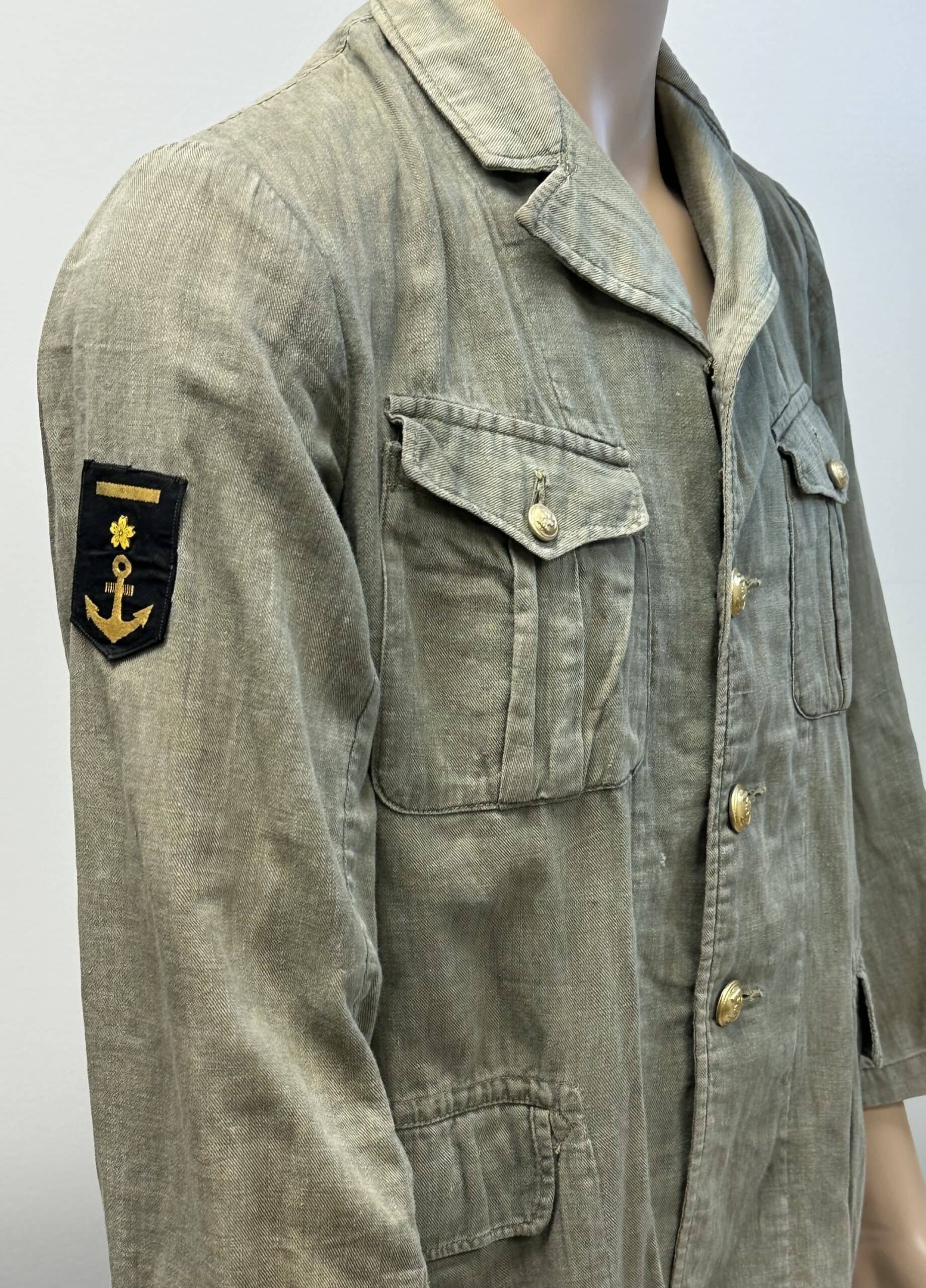 WW2 Japanese Naval Landing or Defense Force Tunic 1944 Seaman 3rd Class — image 3