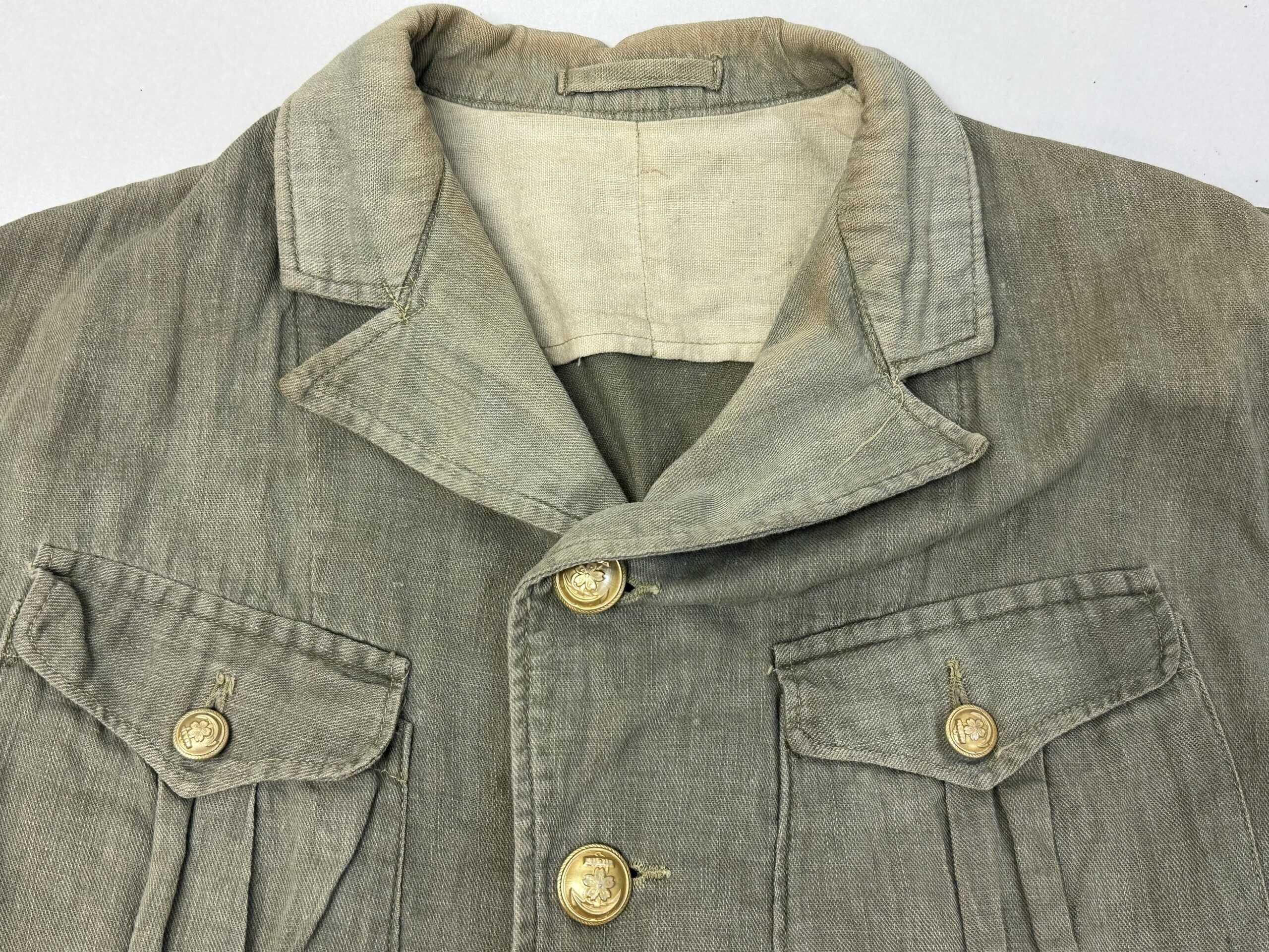 WW2 Japanese Naval Landing or Defense Force Tunic 1944 Seaman 3rd Class — image 6