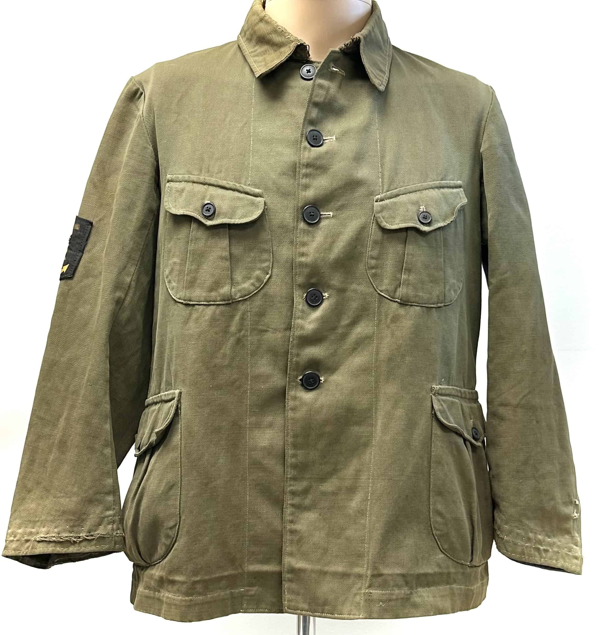 WW2 Japanese c1944 Naval Landing or Defense Force Tunic Full of Kanji — image 2