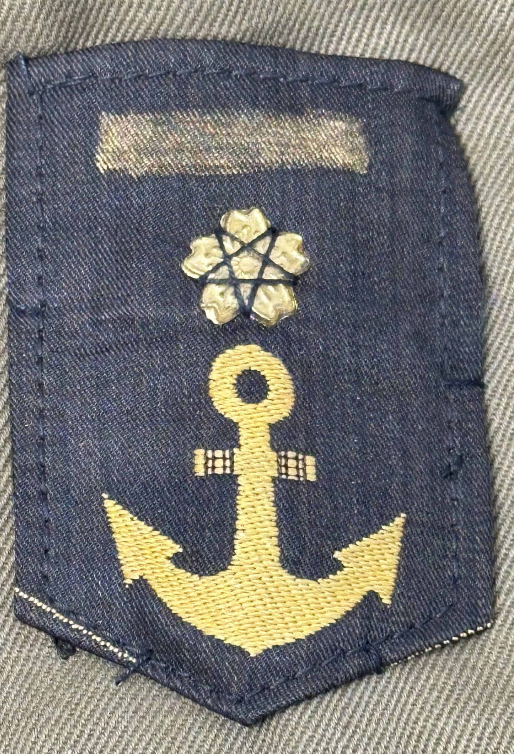 WW2 Japanese c1944 Naval Landing or Defense Force Tunic Full of Kanji — image 3